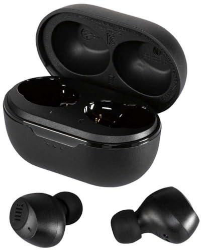 JBL Tune 115 TWS True-Wireless In-Ear-Kopfhörer - Schwarz – Klangvoller Bass Sound ohne Kabel – Musik Streaming bis zu 21 Stunden