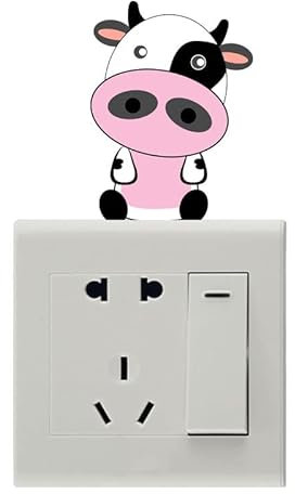 SHMAZ Vieh Kreativer Schalter Wandaufkleber Zimmer Schlafzimmer Dekor Personalisiert
