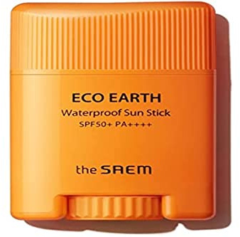 The Saem. Sonnencreme im Stick. Eco Earth WaterProof Sun Stick. LSF 50. Schützt vor UV-Strahlen. Wasserfest. Aufhellend und Anti-Aging. Langanhaltend.