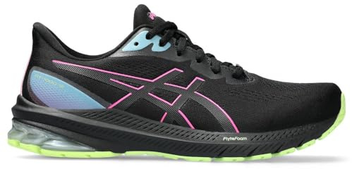 ASICS Damen GT-1000 12 GTX Sneaker, Black/HOT PINK, 37 EU