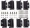 Schwarz 8 Stück Solarmodul Z-Halter mit Muttern/Schrauben, Solarpanel Montagehalterung für Wohnmobil, Boot, Caravan, Z-halterung für Dachmontage Montage Solarpanel (Schwarze)