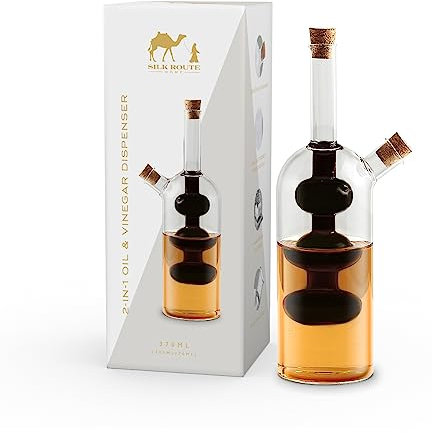 Silk Route Home Distributeur d'huile et de vinaigre 2 en 1
