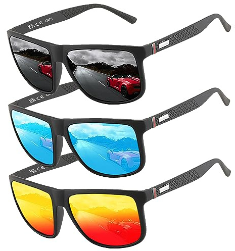 Perfectmiaoxuan Polarized sunglasses for men/women; Vintage/classic/elegant light frame; HD pilot lenses; Golf/driving/fishing/travel Eyewear