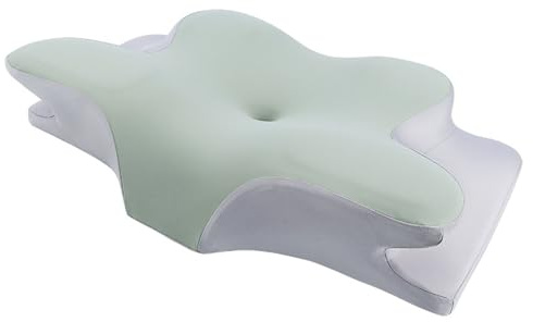 Hmtbet Cuscino Chiropratico, Cuscino per Nevralgia Occipitale, Cuscino Cervicale per Alleviare Il Dolore al Collo, Cuscino Terapeutico per Il Mal di Schiena,Verde