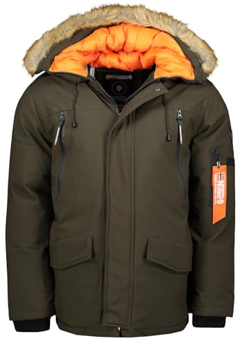 Geographical Norway Arnold Men, Parka de hombre Hombre, Kaki,