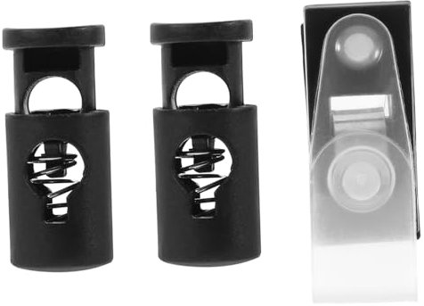 CAXUSD 1 Satz Gartenflaggen-Clip Federstopper für Gartenflagge Bannerstopper Fahnenklemmen Fahnenmaststopper Fahnenstopper Winddichte Fahnenclips Stopper für Rasenfahnen Metall Black