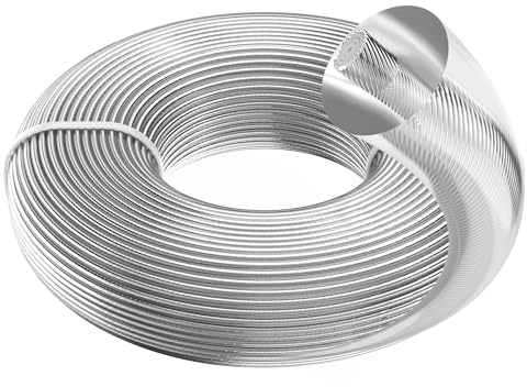 Omeco Trimmertråd 3 mm x 50 m klipptråd grästrimmer trådar reservtråd för trimmer friklippare tråd Motorsense Park Garden gräsmatta gräsmatta runda med ståltrådkärna nylontråd