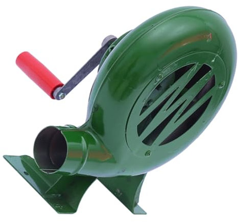 CAXUSD Ventilador De Chimenea Portátil De Mano con Herramienta Manual para Acampar Hacer Barbacoas Cocinar En El Fogón 200 W Punta De Metal