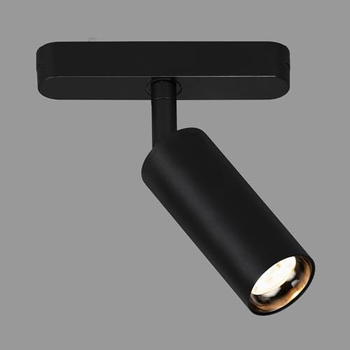 BRILONER - Schienensystem Luxtrail LED Tracklight, Warmweiß, Schwenkbar, Zubehör, Tracklight, LED Spot, Spotlight, Deckenspot, Strahler, Deckenlampe, Deckenleuchte, 130x40x155mm (LxDxH), Schwarz