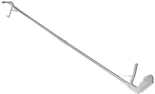 Lurrose Pince Attrape-Serpent Acier Inoxydable Pliante avec Verrouillage Outil Sécurisé et Léger pour Manipulation de Reptiles et Animaux de Jardin