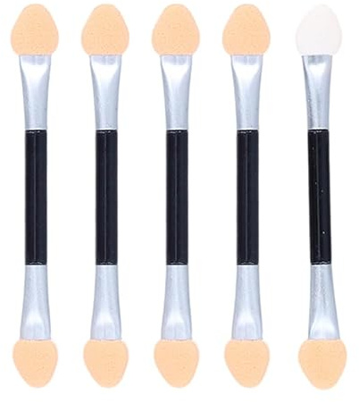 5 Pz Pennello Ombretto Occhi, Pennelli Trucco Doppia Punta, Strumenti di Trucco per Uomini e Donne