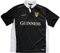 Guinness Schwarzes/weißes Performance Kurzarm-Rugby-Shirt (XXL)