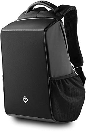 BoostBag Shadow Anti Theft Backpack - Boostboxx Anti Diebstahl Rucksack mit Fächern für Reisepass, Kreditkarte mit RFID Schutz, 15,6 Laptop/Notebook, Ipad, Tablet, Handy usw. mit TSA Schloss und USB