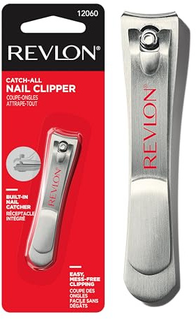 Revlon Catch-All Nail Clipper, Silver, 1 Count