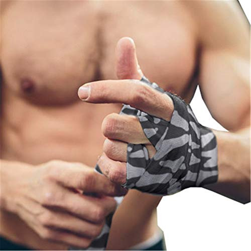 ChengBeautiful Elastische Boxbandagen Boxenhand Wickelt Handschuhe Für Den Sport MMA Und Martial Arts 3-5 Meter Elastische Bandagen Für Herren (Pack Mit 1 Paaren) (Farbe : Grau, Size : 500x5cm)