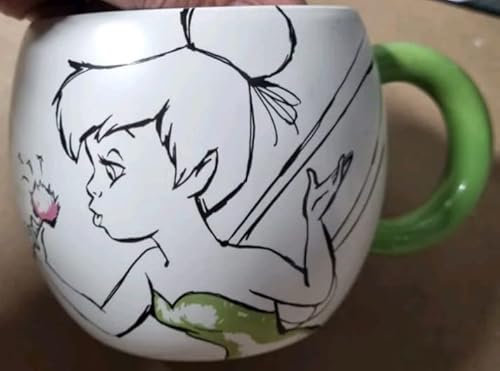 Disney Peter Pan Tinkerbell Green Barrel Mug