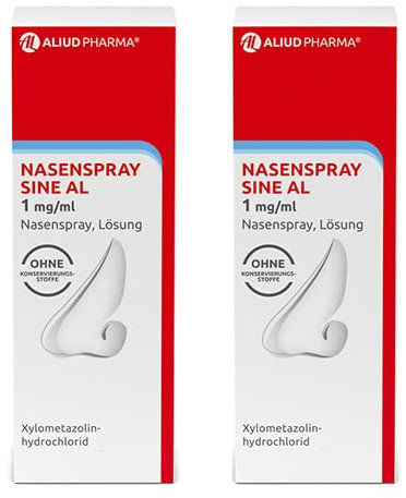 ALIUD PHARMA Nasenspray sine AL 1 mg/ml Nasenspray, Lösung 2x15 ml: Mit abschwellender Wirkung bei Schnupfen mit verstopfter Nase