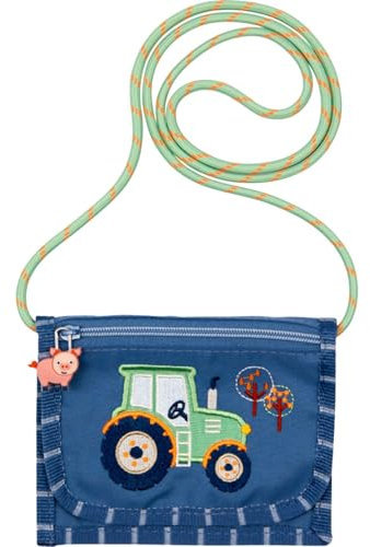 Die Spiegelburg - Brustbeutel Traktor Ed. 2 - Wenn ich mal groß Bin - 22005, Portmonee Kinder Schulbeginn, perfekt für die Schultüte Mädchen und Jungen, Traktor Motiv