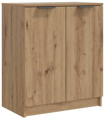 vidaXL Mueble Zapatero Madera de ingeniería Roble artisian 59x35x70 cm