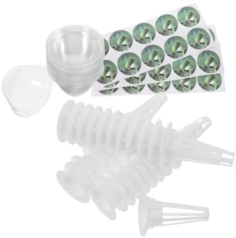 Toyvian Kit De Culture Hydroponique De 30 Pièces pour Plantes Pépinière Germination Accessoire Transparent pour Jardin D'Herbes Aromatiques Pot De Germination avec