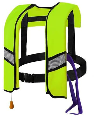 Chaleco Salvavidas de Neopreno para Adultos, Chaleco de Flotación Ajustable con Ajuste Seguro para Kayak Snorkel Sup Pesca Deportes Acuáticos(Green)