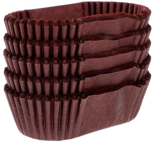 DIYEAH 1000 Moldes Magdalenas Papel Ovalados Forma de Barco, Resistentes al Calor Prueba de Agua, Ideales para Cupcakes en Panaderías y Celebraciones Infantiles