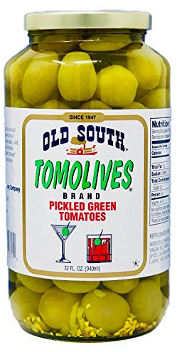 Old South Tomolives, Pickled Green Tomatoes, 32 Ounces (1 Each)