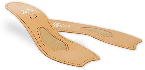 Semelles 3/4 en cuir Tacco Exclusive sans orteils, parfait pour les escarpins talons, chaussures de sport, support pour voûte plantaire en cuir véritable, toutes les tailles femmes (41 EUR)
