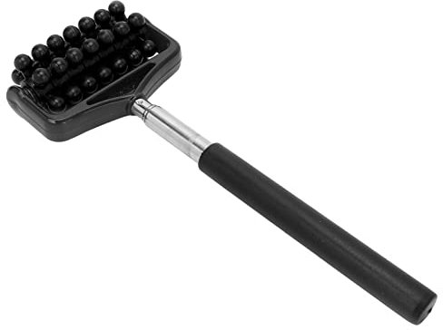 Teleskop-Rückenmassagegerät, Massageroller, Männer Frauen Massageroller Stick Manuelle Massagegeräte für Massage und Entspannung, Lindert Körpermuskelermüdung und Schmerzen(Schwarz)