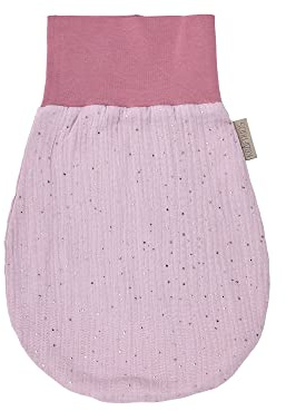 KraftKids Saco de muselina con lunares dorados sobre rosa para primavera/verano de muselina de algodón disponible en dos tamaños