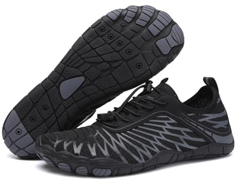 saVgu Lorax Pro Zapatos Descalzos for Mujer, Lorax Pro - Zapatos Descalzos Saludables y Antideslizantes Unisex, Zapatos de Senderismo Descalzos (Color : Black, Size : US-6)