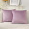 Ystyle Federe Cuscini Divano 50x50 Copricuscini Divano in Vellut per Camera da Letto Matrimoniale Decorativi Federa per Salotto Soggiorno Elegante e Moderni Fodere Arredo 2 Pezzi Viola Chiaro