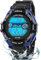 Juboos Kinder Digitaluhren, 7 Farben LED-Licht, Wasserdicht, Alarm, Stoppuhr, Outdoor Armbanduhr für Kinder 5-18 Jahre (Schwarz)