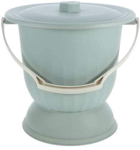TEHAUX Vaso da Notte Portatile Coperchio 6,5l in Pp Riutilizzabile per Casa e Viaggio, Sputacchiera per Urina Isolamento Odori, Ausilio per Anziani, Ragazzo Ragazza e Donne Incinte