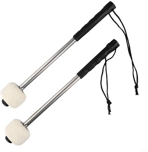 Elegant design slagverksklubba set om två med ergonomiskt handtag och mjuka, fjädrande spetsar