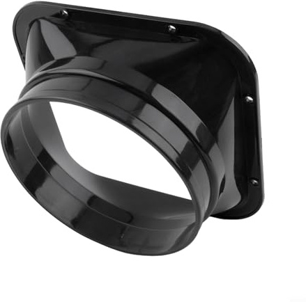 Besttoolifes Raccord de tuyau d'air en PVC, joint à bride carrée de 160 mm pour conduit de ventilation de cuisine et salle de bain (160 mm)