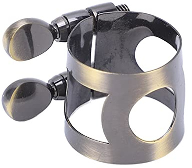 RiToEasysports Accessoires de Saxophone, de Fixation de Ligature D'embout de Saxophone Réglable pour Alto Soprano (Bleu verdâtre antique)