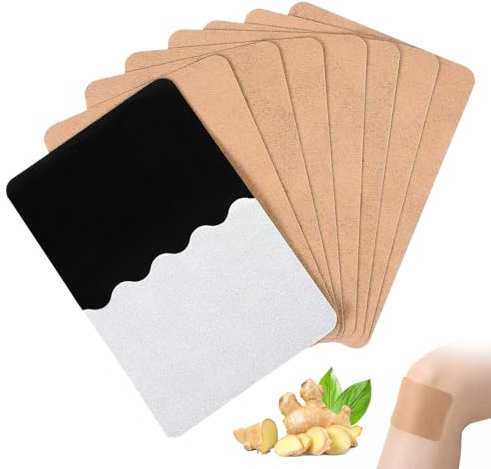 ITCGOB 20 Pezzi Cerotti allo Zenzero, Cerotti Riscaldanti per Schiena, Cervicale e Spalle, Cerotti Antidolorifici per Dolori Muscolari e Articolari, Effetto Caldo Naturale, 8x12cm