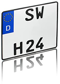 DIN-zertifizierte Kfz-Kennzeichen für Quad viele Größen offizielle EU Nummernschilder für Deutschland Wunschkennzeichen (14 Kennzeichen Quad)