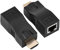 Yosoo Health Gear HDMI-Extender, HDMI-Konverter, 2 HDMI-30-m-zu-RJ45-Netzwerkkabel-Extender-Konverter-Repeater über CAT-5e CAT6