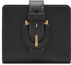 Fossil Damen Harwell Small Tab Bifold Wallet, Schwarz (klein), Einheitsgröße