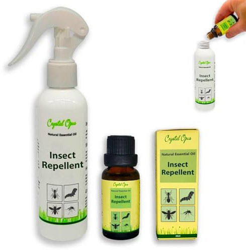Makes 25 Bottles of Insect & Bug Repellent Spray. Home, Garden, Plants, Flowers & Crops. Tried & Trusted Humane Natural Blend of PMD, Peppermint, Rosemary, Thyme, Citronella, Sage & Lavender Oil.