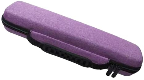 Recorder Instrument Case, Recorder Flute Bag, Soprano Recorder Hard Case, Recorder Storage Box, Music Instrument Storage Pouch, EVA Zipper Carrying Bag,Compact Music Instrument Bag for Flutes (Purple)