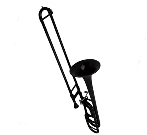 Trombón Tenor De Plástico En Si Bemol Para Principiantes Y Profesionales Trombón Estándar(Black)