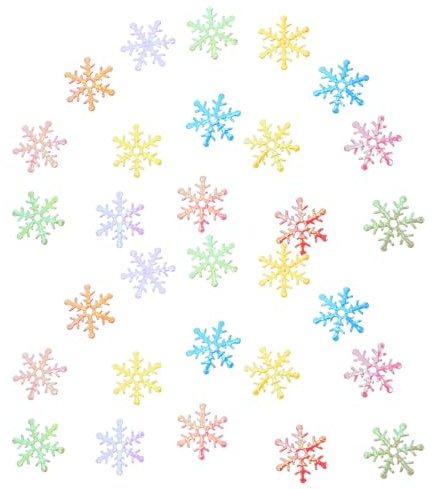 ARTIBETTER 5000 piezas Copos Nieve Confeti Pequeños para Decoración Fiesta Invierno Navidad Bodas Cumpleaños Ambiente Festivo Invierno