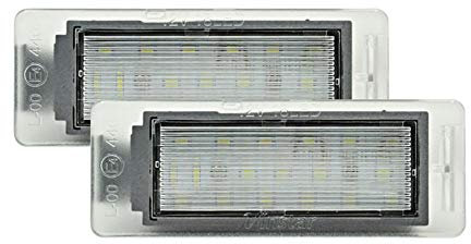 AUTO-STYLE Satz LED Nummerschildbeleuchtung kompatibel mit Opel Insignia Sportstourer 2013- & Mokka