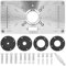 Yefun Aluminium Router Tabelle Insert Plate 235 X 120 X 8 Mm（9.3''x4.7''x 0.3''） Für Die Holzbearbeitung Bänke