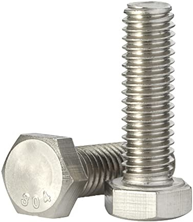 MewuDecor 1/4-20 x 1 Hex Head Cap Screws Hexagon Bolts, External Hex Drive, Stainless Steel 304, UNC Coarse Thread Fully Threaded, 25 PCS