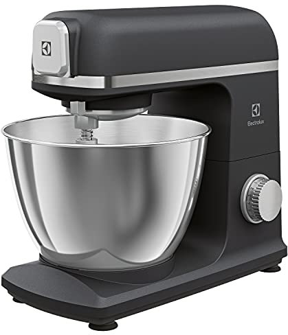 Electrolux E5KM1-4BPT Impastatrice Planetaria Create 5 in alluminio pressofuso, 1200W, 6 Impostazioni, 330x245x380mm, Black Pearl