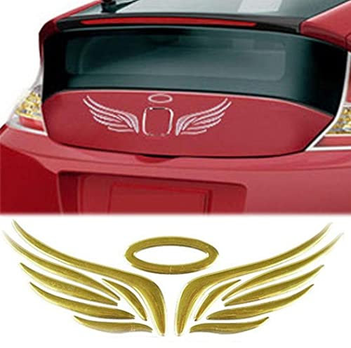 Auto Aufkleber 3D Flügel Engelsflügel Angel Emblem Car Sticker Autoaufkleber Engel (Schwarz)